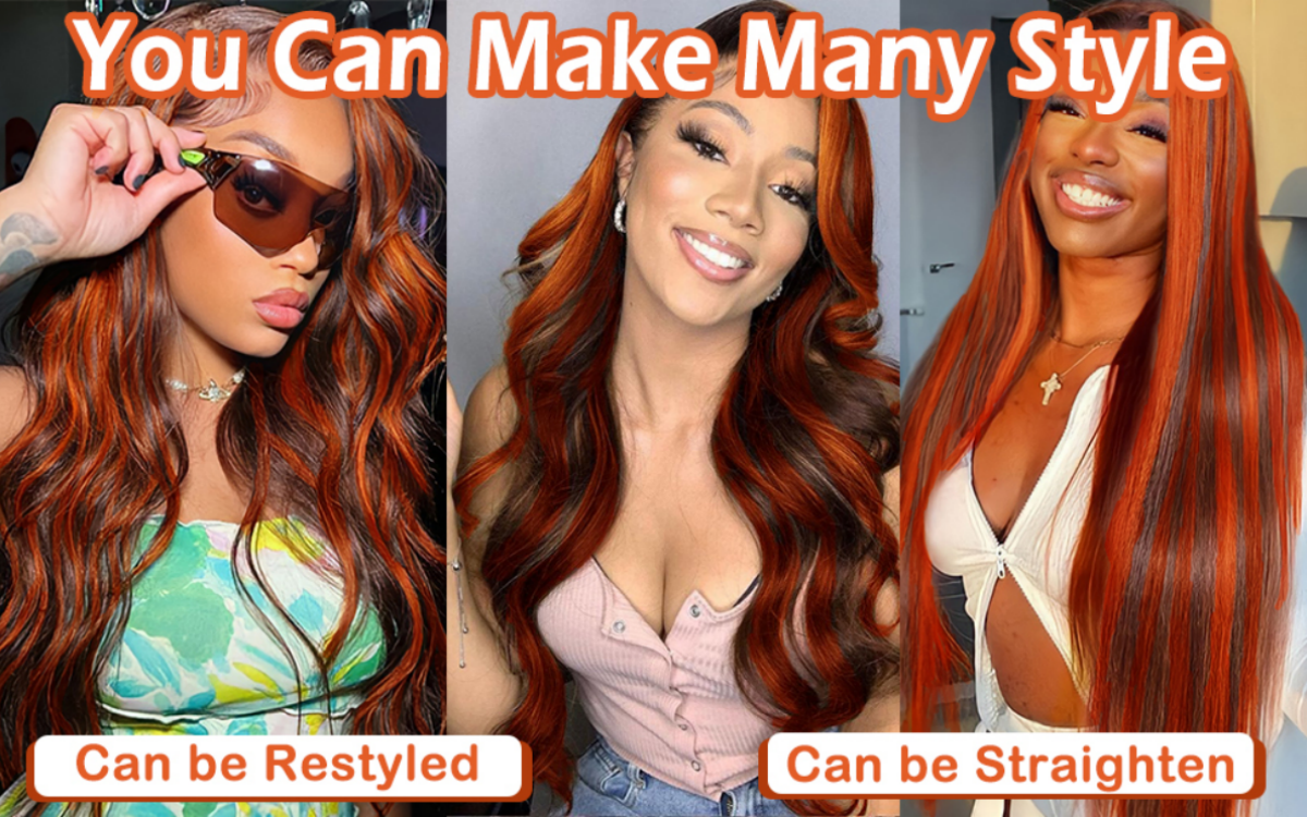 Embrace a New Look with the 4/350 Ginger Highlight Lace Front Wig