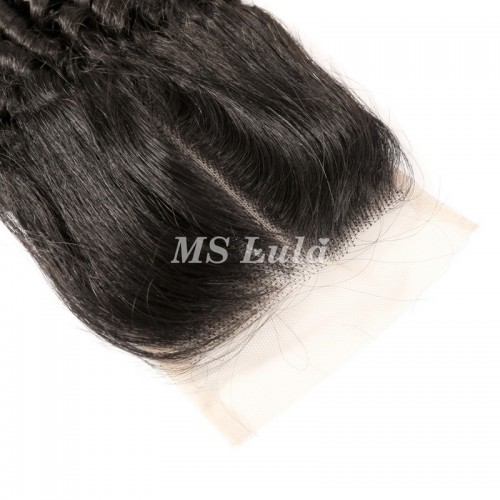 Double Drawn Rose Curly Virgin Human Hair Bundles With 4x4 Lace Closure | Human Hair Wig | Lace Front