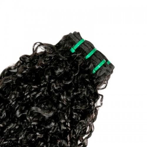 Double Drawn Curly (Pissy A) Virgin Human Hair Bundles With 4x4 Lace Closure | Human Hair Wig | Lace Front