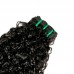 Double Drawn Curly (Pissy A) Virgin Human Hair Bundles With 4x4 Lace Closure