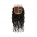 Double Drawn Curly (Pissy B) Virgin Human Hair Bundles With 4x4 Lace Closure