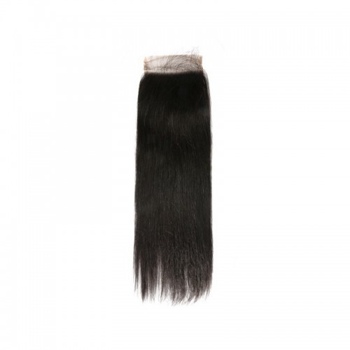 Double Drawn Virgin Human Hair Straight Bundles With 4x4 Lace Closure | Human Hair Wig | Lace Front
