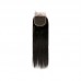 Double Drawn Virgin Human Hair Straight Bundles With 4x4 Lace Closure