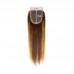 Piano Color #4/27 Double Drawn Virgin Human Hair Straight Bundles With 4x4 Lace Closure