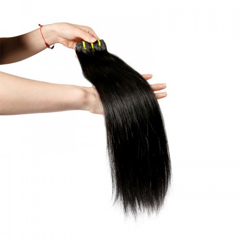 Double Drawn Virgin Human Hair Straight Bundles With 4x4 Lace Closure | Human Hair Wig | Lace Front