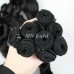 Magic Curly Double Drawn Virgin Human Hair Bundles With 4x4 Lace Closure