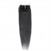 Virgin Hair Kinky Straight Bundles With 4x4 Transparent/HD Lace Closure