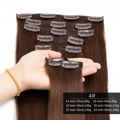 100% Virgin Remy Human Hair Clip In Hair Extensions | Human Hair Wig | Lace Front