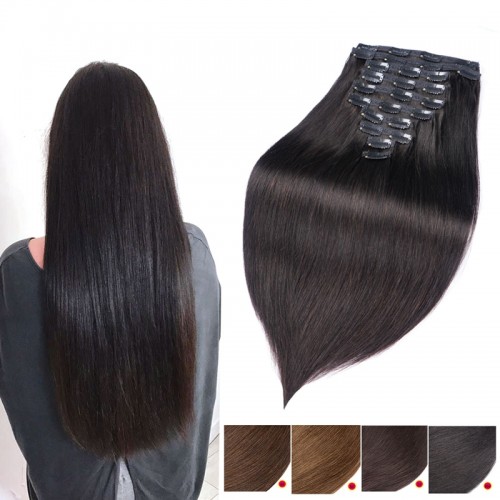 100% Virgin Remy Human Hair Clip In Hair Extensions | Human Hair Wig | Lace Front