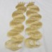 Human Hair #613 Blonde Body Wave Tape In Extensions（20pcs/set）