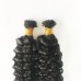 Human Hair I Tip Hair Extensions Deep Curly