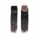 Virgin Hair Straight Silk Base Closure 4X4 Size