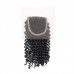 12A Kinky Curly 4X4 Medium Brown Lace Closure