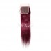 Straight #99J Virgin Human Hair 4x4 13x4 Transparent Lace Closure/Frontal