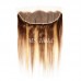 Straight #4/27 Highlight Virgin Human Hair 4x4 13x4 Transparent Lace Closure/Frontal