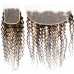 Deep Wave #4/27 Highlight Virgin Human Hair 4x4 13x4 Transparent Lace Closure/Frontal