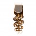 Body Wave #4/27 Highlight Virgin Human Hair 4x4 13x4 Transparent Lace Closure/Frontal
