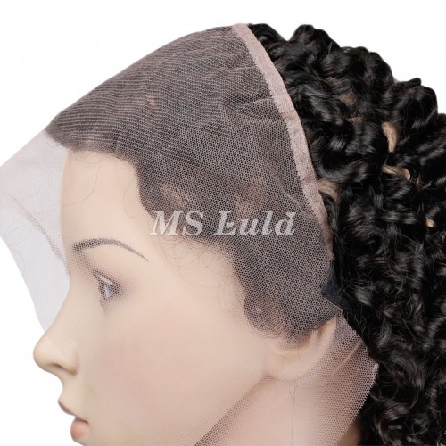 Virgin Hair Deep Wave 360 Lace Frontal Closure 13.5x4x2 With Elastic Band | Human Hair Wig | Lace Front