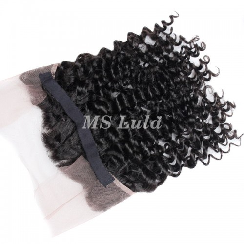 Virgin Hair Deep Wave 360 Lace Frontal Closure 13.5x4x2 With Elastic Band | Human Hair Wig | Lace Front