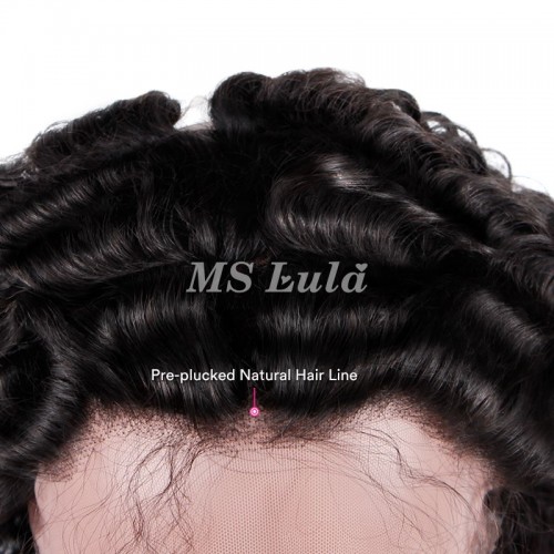 Virgin Hair Deep Wave 360 Lace Frontal Closure 22.5x4x2 With Adjustable Strap | Human Hair Wig | Lace Front