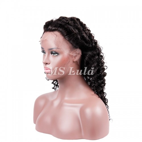 Virgin Hair Deep Wave 360 Lace Frontal Closure 22.5x4x2 With Adjustable Strap | Human Hair Wig | Lace Front