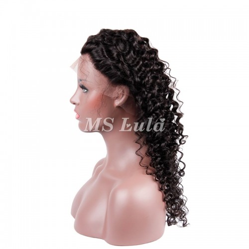 Virgin Hair Deep Wave 360 Lace Frontal Closure 22.5x4x2 With Adjustable Strap | Human Hair Wig | Lace Front