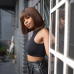 Brazilian Hair Straight Bob Wig With Bang