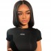 13x4 Transparent Lace Frontal Straight Bob Wig Human Hair