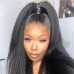 Virgin Human Hair 13x4 Kinky Straight Lace Front Wigs