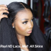  HD Lace Kinky Straight 13x4 Lace Front Wigs（Full Frontal）