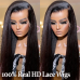  HD Lace Kinky Straight 13x4 Lace Front Wigs（Full Frontal）