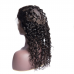 Virgin Hair Water Wave 360 Lace Frontal Closure 22.5x4x2 With Adjustable Strap Medium Brown Lace