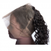 Virgin Hair Water Wave 360 Lace Frontal Closure 22.5x4x2 With Adjustable Strap Medium Brown Lace