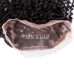 Virgin Hair Kinky Curly 360 Lace Frontal Closure 22.5x4x2 With Adjustable Strap Medium Brown Lace