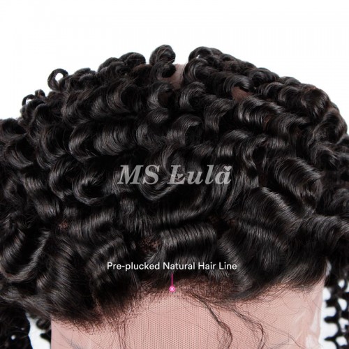 Virgin Hair Kinky Curly 360 Lace Frontal Closure 13.5x4x2 With Adjustable Strap | Human Hair Wig | Lace Front