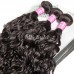 Virgin Water Wave Hair Bundles With 1 Lace Closure