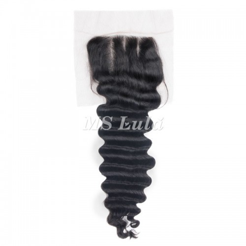 Virgin Deep Wave Hair Bundles With 4x4 Transparent/HD Lace Closure | Human Hair Wig | Lace Front