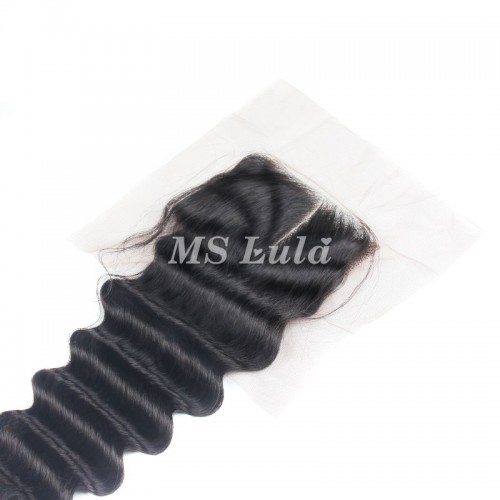 Virgin Deep Wave Hair Bundles With 4x4 Transparent/HD Lace Closure | Human Hair Wig | Lace Front