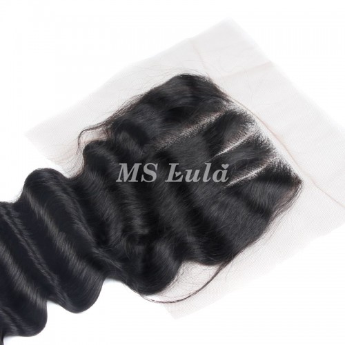 Virgin Deep Wave Hair Bundles With 4x4 Transparent/HD Lace Closure | Human Hair Wig | Lace Front