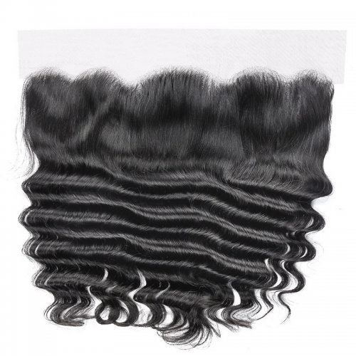 Virgin Loose Deep Hair Bundles With 13x4 Transparent/HD Lace Frontal Closure | Human Hair Wig | Lace Front