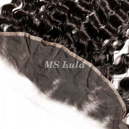 Virgin Water Wave Hair Bundles With 13x4 Transparent/HD Lace Frontal Closure | Human Hair Wig | Lace Front