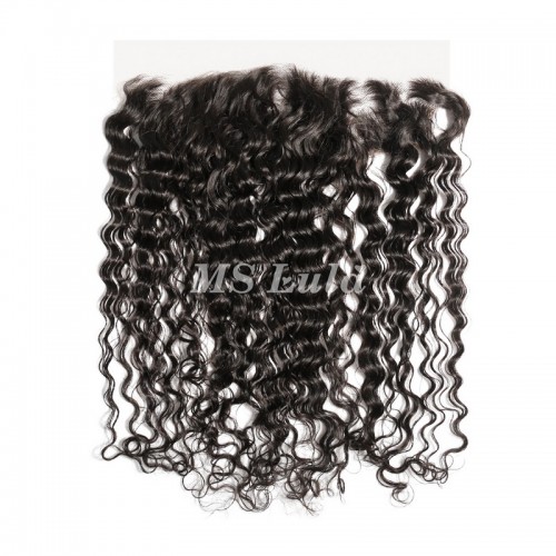 Virgin Water Wave Hair Bundles With 13x4 Transparent/HD Lace Frontal Closure | Human Hair Wig | Lace Front