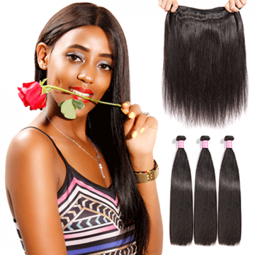 Virgin Straight Hair Bundles With 13x4 Transparent/HD Lace Frontal | Human Hair Wig | Lace Front