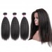 Virgin Hair Kinky Straight Bundles With 360 Full Lace Frontal