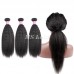 Virgin Hair Kinky Straight Bundles With 360 Full Lace Frontal