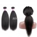 Virgin Hair Kinky Straight Bundles With 360 Full Lace Frontal