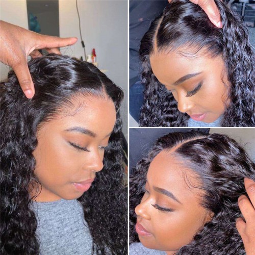 Human Hair HD Lace 13x4 Water Wave Lace Front Wigs（Full Frontal） | Human Hair Wig | Lace Front