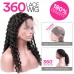 360 Pre-plucked 180 Density Lace Front Wig With Baby Hair All Around Deep Wave