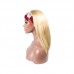 #613 Blonde Color Headband Wig Human Hair Straight Bob Wig 