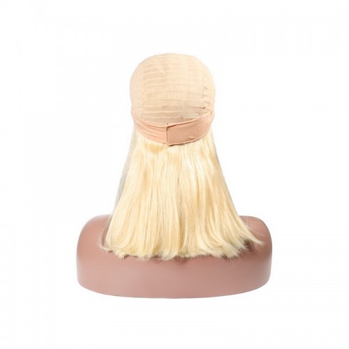 #613 Blonde Color Headband Wig Human Hair Straight Bob Wig  | Human Hair Wig | Lace Front